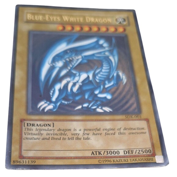 Blue-Eyes White Dragon SDK-001 1st Edition Ultra Rare Yu-Gi-Oh! Starter Deck Kai - Picture 2 of 9
